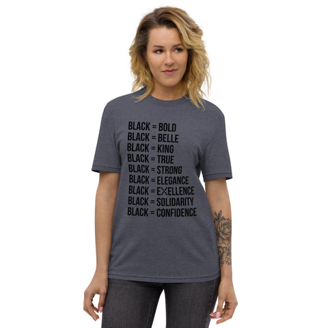 Teesafrique Sustainable  Black is Statement piece Unisex recycled t-shirt