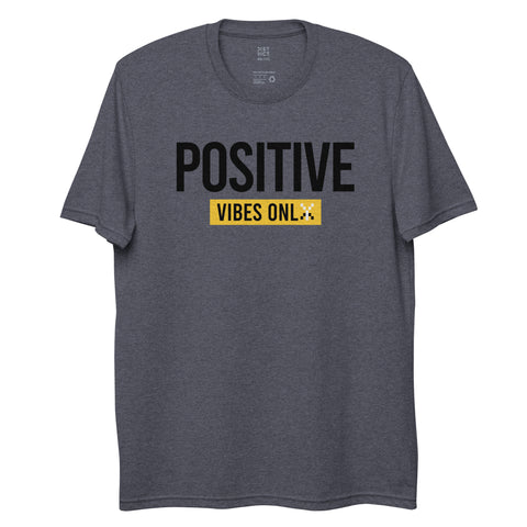 Teesafrique Sustainable Positive Vibes Only Statement Unisex recycled t-shirt