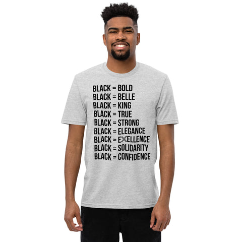 Teesafrique Sustainable  Black is Statement piece Unisex recycled t-shirt