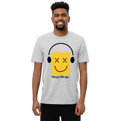 Teesafrique Sustainable Positive Vibes Only Emoji Statement Unisex recycled t-shirt
