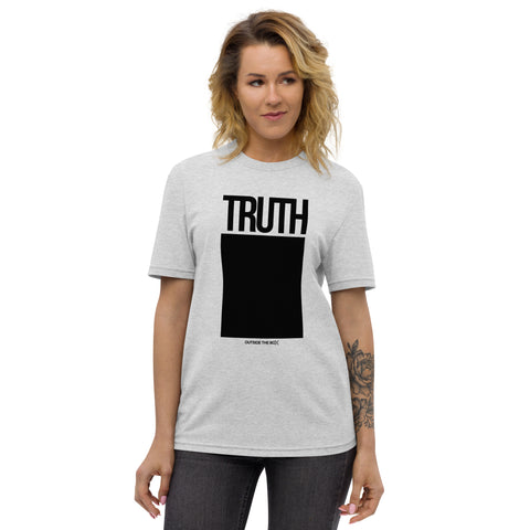Teesafrique Sustainable Truth Outside the box Statement Unisex recycled t-shirt