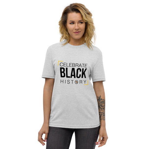 Teesafrique Sustainable Celebrate Black History Statement piece Unisex recycled t-shirt