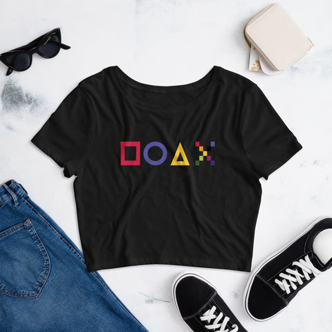Teesafrique Sustainable Game Graphic Women’s Crop Tee