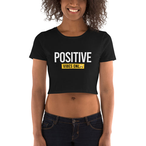 Teesafrique Sustainable Streetics Positive Vibes Crop Top