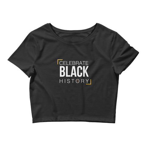 Teesafrique Sustainable Streetics Black is History Crop Top