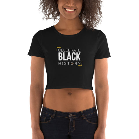 Teesafrique Sustainable Streetics Black is History Crop Top