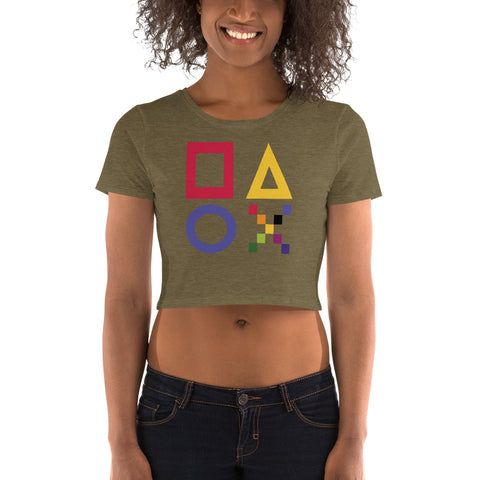 Teesafrique Sustainable Game Graphic Women’s Crop Tee