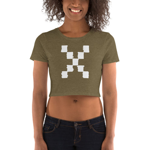 Teesafrique Sustainable Graphic Brush stroke Women’s Crop Tee