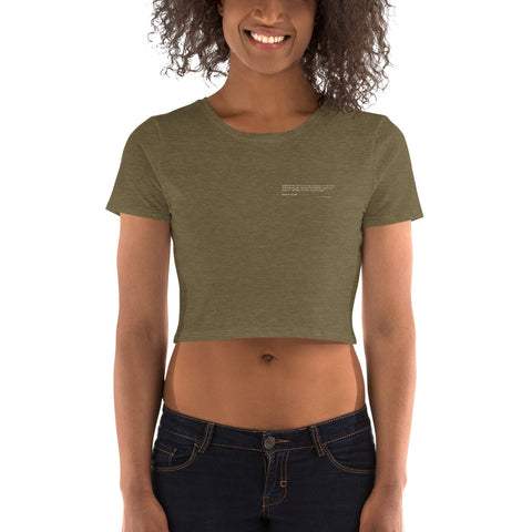 Teesafrique Sustainable  Streetics Statement piece Crop Top