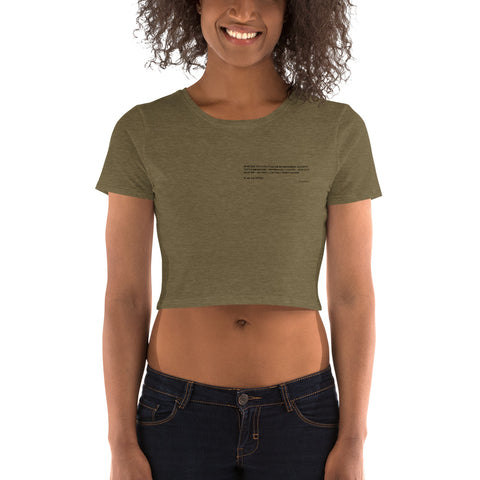 Teesafrique Sustainable Streetics Statement Piece Crop Top