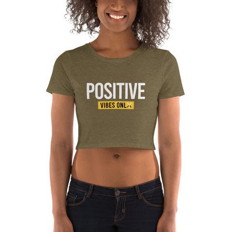 Teesafrique Sustainable Streetics Positive Vibes Crop Top