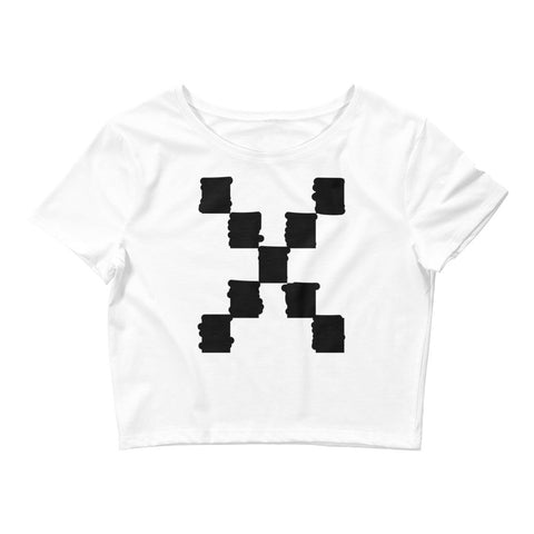 Teesafrique Sustainable Graphic Brush stroke Women’s Crop Tee