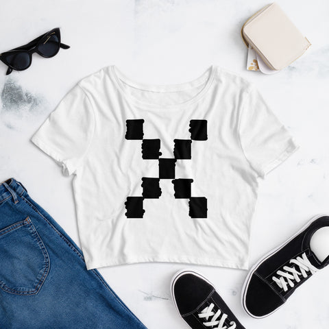 Teesafrique Sustainable Graphic Brush stroke Women’s Crop Tee