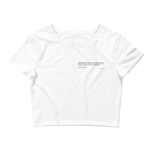 Teesafrique Sustainable Streetics Statement Piece Crop Top