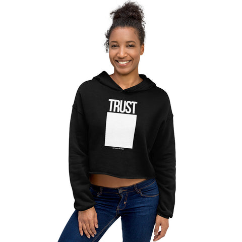 Teesafrique Sustainable Trust Outside the box Crop Hoodie Crop Hoodie