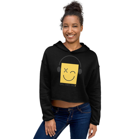 Teesafrique Sustainable Chill Vibes Only Crop Hoodie