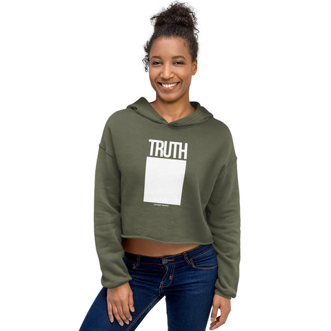 Teesafrique Sustainable Truth Outside the box Crop Hoodie