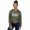 Teesafrique Sustainable Celebrate Black Future Statement Crop Hoodie