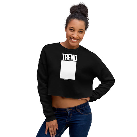 Teesafrique Sustainable Trend Outside the box Statement Crop Sweatshirt