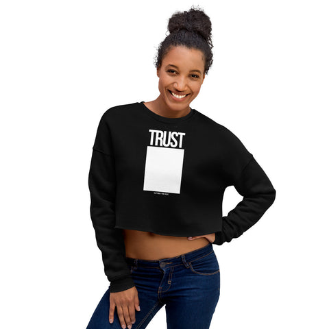 Teesafrique Sustainable Trust Outside the box Statement Crop Sweatshirt