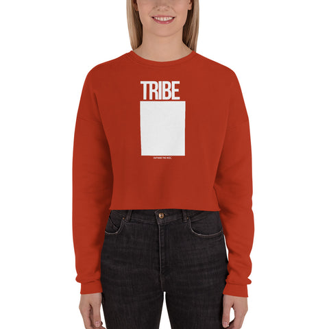 Teesafrique Sustainable Tribe Outside the box Statement Crop Sweatshirt