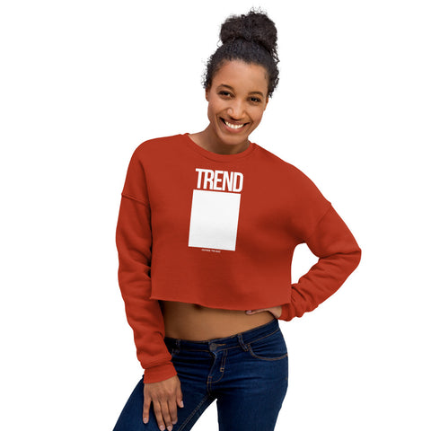 Teesafrique Sustainable Trend Outside the box Statement Crop Sweatshirt