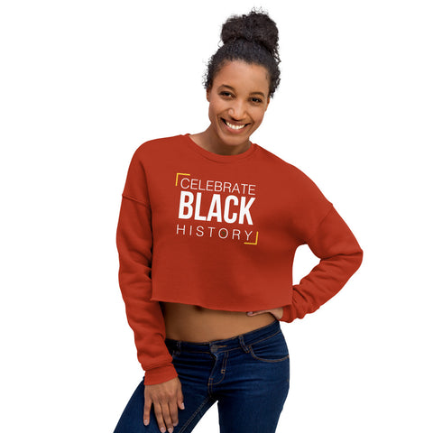 Teesafrique Sustainable Celebrate Black History Statement piece bL Crop Sweatshirt