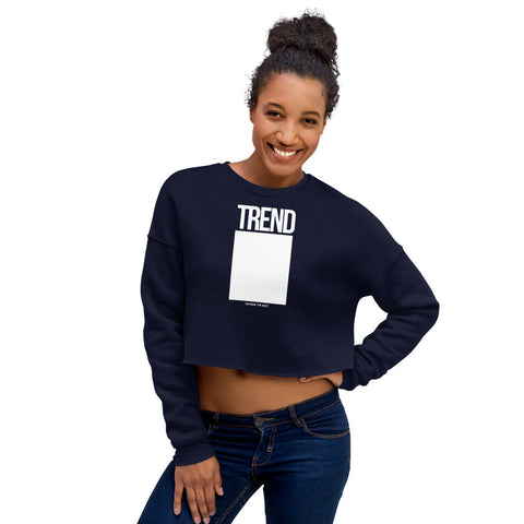 Teesafrique Sustainable Trend Outside the box Statement Crop Sweatshirt