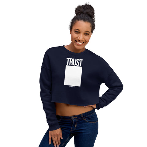 Teesafrique Sustainable Trust Outside the box Statement Crop Sweatshirt