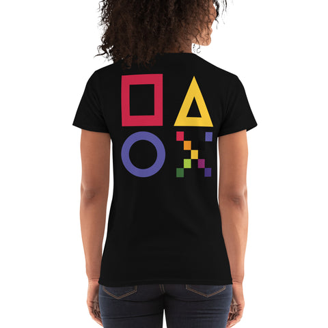 Teesafrique Sustainable Gaming Graphic Women's Short Sleeve T-Shirt