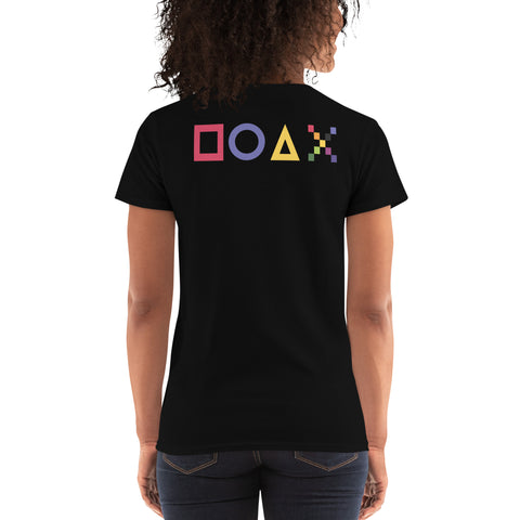 Teesafrique Sustainable Gaming Graphic Women's Short Sleeve T-Shirt