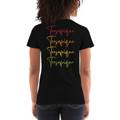 Teesafrique Sustainable Script Graphic Women's Short Sleeve T-Shirt
