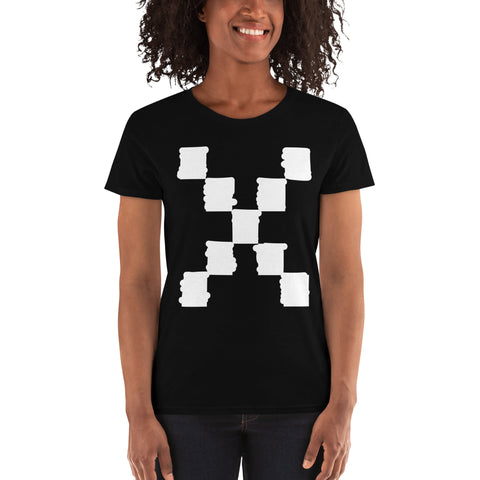 Teesafrique Sustainable Brushstroke Graphic Women's short sleeve t-shirt