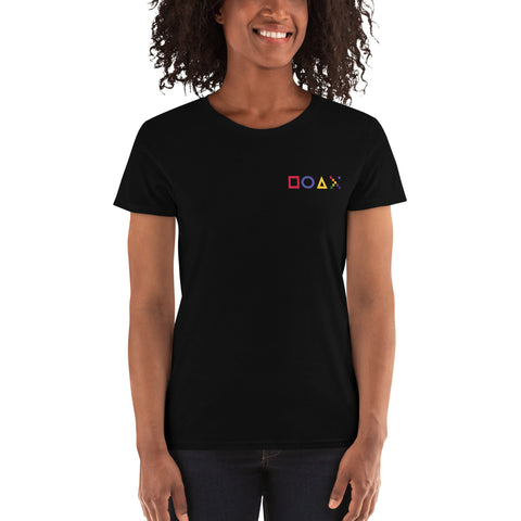 Teesafrique Sustainable Gaming Graphic Women's Short Sleeve T-Shirt