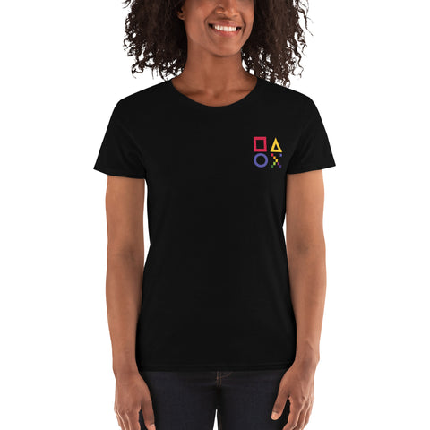 Teesafrique Sustainable Gaming Graphic Women's Short Sleeve T-Shirt