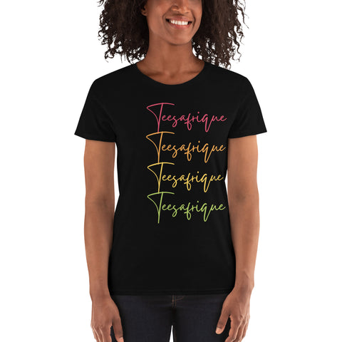 Teesafrique Sustainable Script Graphic Women's Short Sleeve T-Shirt