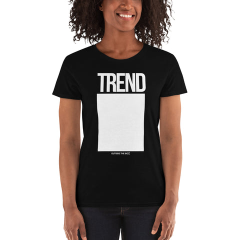 Teesafrique Sustainable Trend Outside the box Statement Women's short sleeve t-shirt