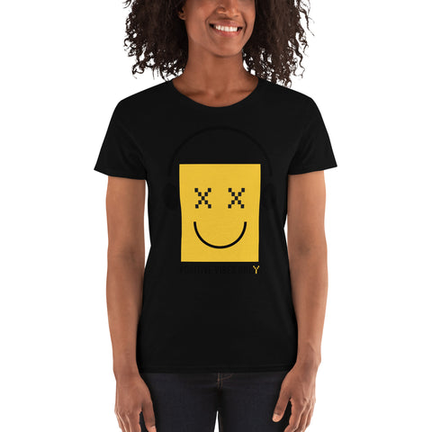 Teesafarique Sustainable positive vibes only Women's short sleeve t-shirt