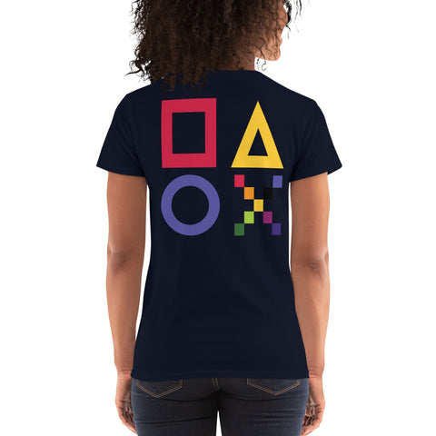 Teesafrique Sustainable Gaming Graphic Women's Short Sleeve T-Shirt