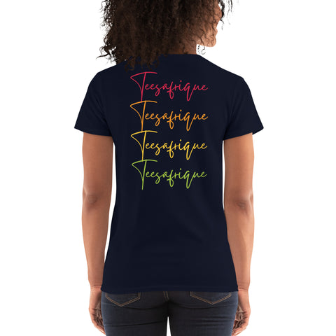 Teesafrique Sustainable Script Graphic Women's Short Sleeve T-Shirt