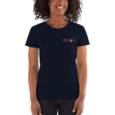Teesafrique Sustainable Gaming Graphic Women's Short Sleeve T-Shirt