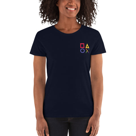Teesafrique Sustainable Gaming Graphic Women's Short Sleeve T-Shirt