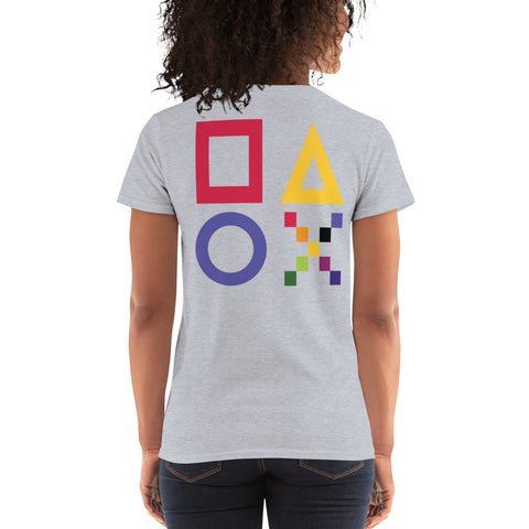 Teesafrique Sustainable Gaming Graphic Women's Short Sleeve T-Shirt