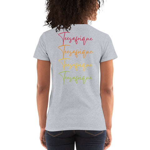 Teesafrique Sustainable Script Graphic Women's Short Sleeve T-Shirt