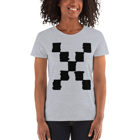 Teesafrique Sustainable Brushstroke Graphic Women's short sleeve t-shirt