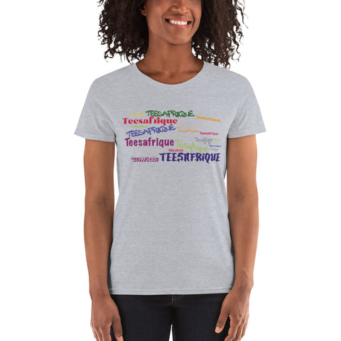 Teesafrique Sustainable Graffiti Graphic Women's Short Sleeve T-Shirt