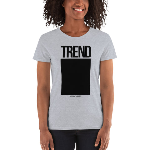 Teesafrique Sustainable Trend Outside the box Statement Women's short sleeve t-shirt