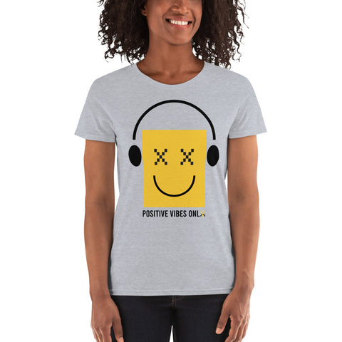 Teesafarique Sustainable positive vibes only Women's short sleeve t-shirt