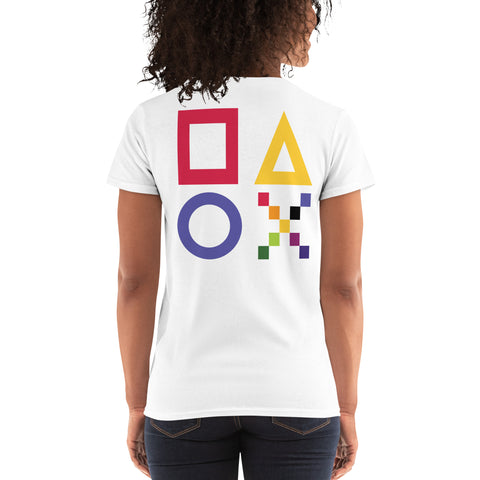 Teesafrique Sustainable Gaming Graphic Women's Short Sleeve T-Shirt