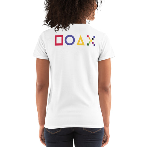 Teesafrique Sustainable Gaming Graphic Women's Short Sleeve T-Shirt